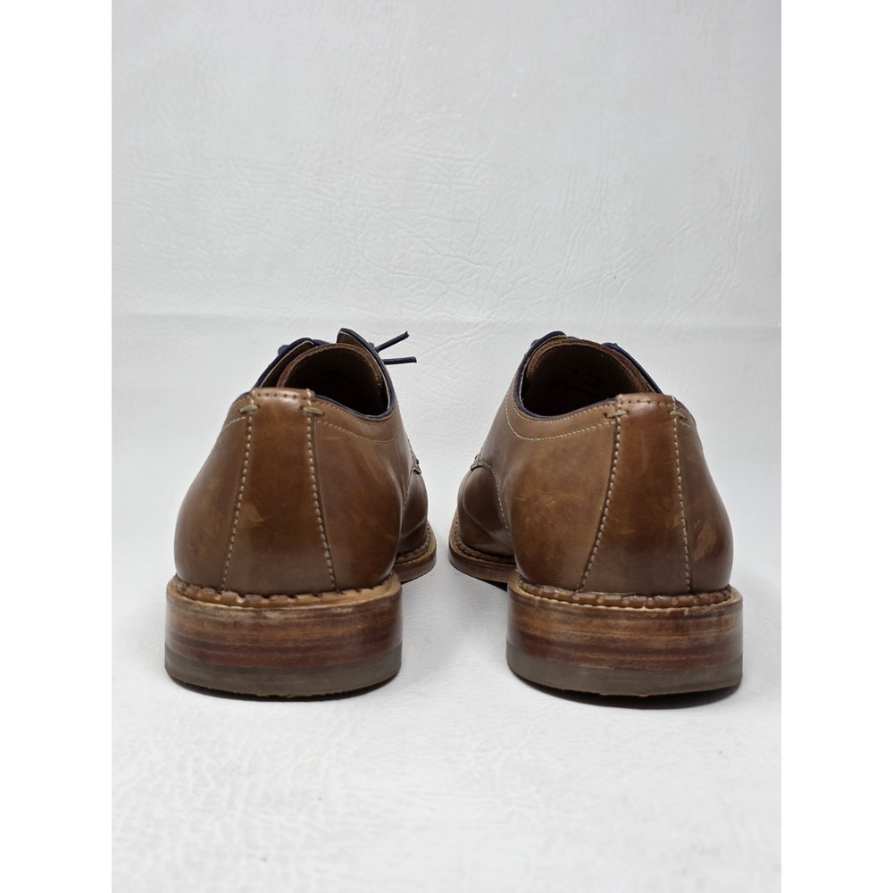 Johnston & Murphy Shoes Mens Size 10.5M Brown Leather Plain Toe Derby 27-1180 - Picture 5 of 11